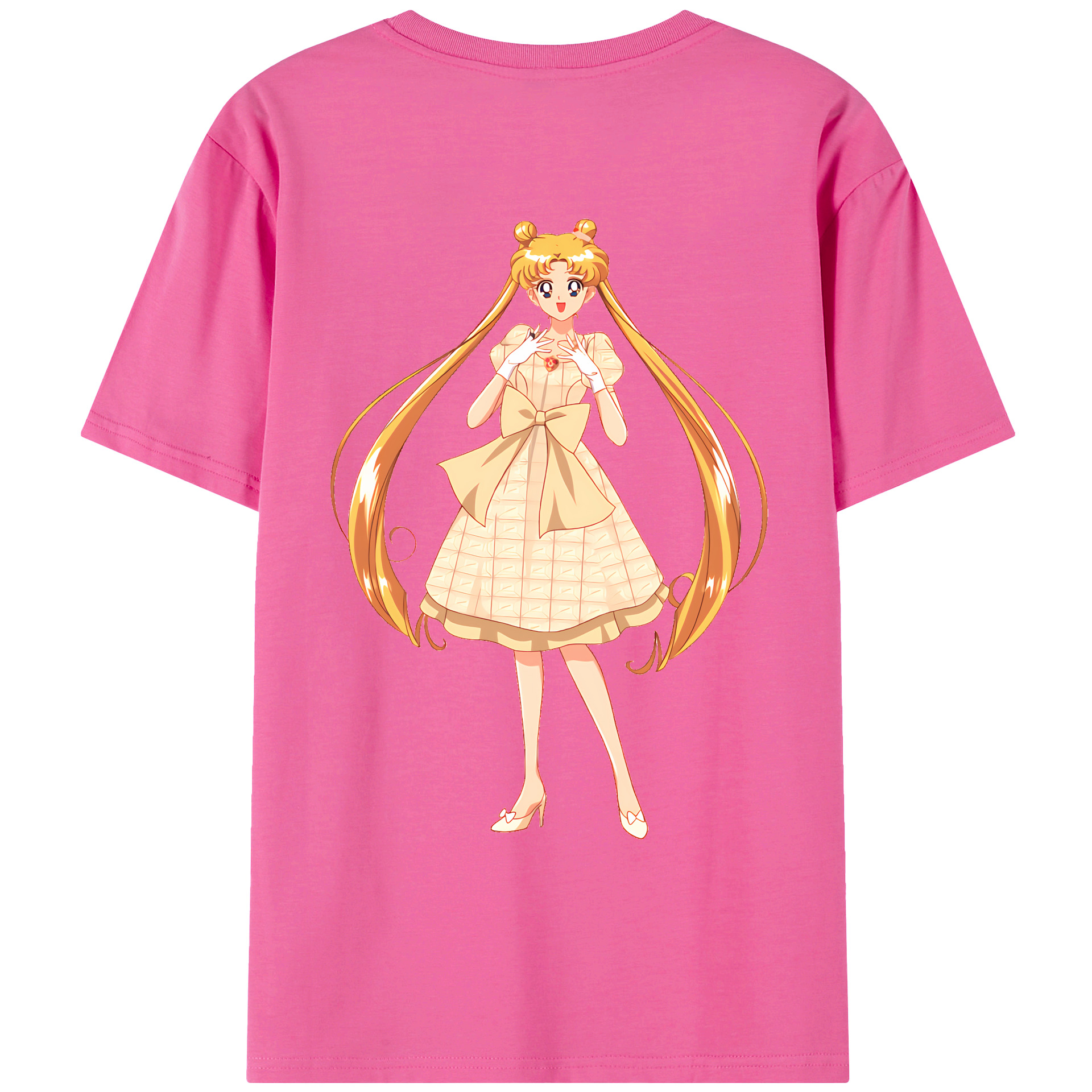 （画像用） 美少女戦士セーラームーン 愛野 美奈子 あいの みなこ Sailor Moon Aino Minako レディース半袖Tシャツ(バックプリント)